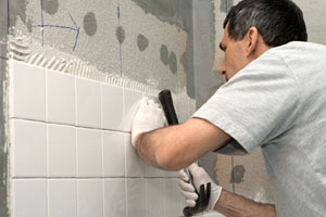 bathroom tile installation